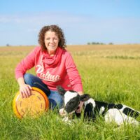 Marieke and calf