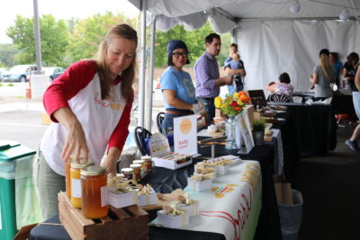 vendors at the celebrate local festival