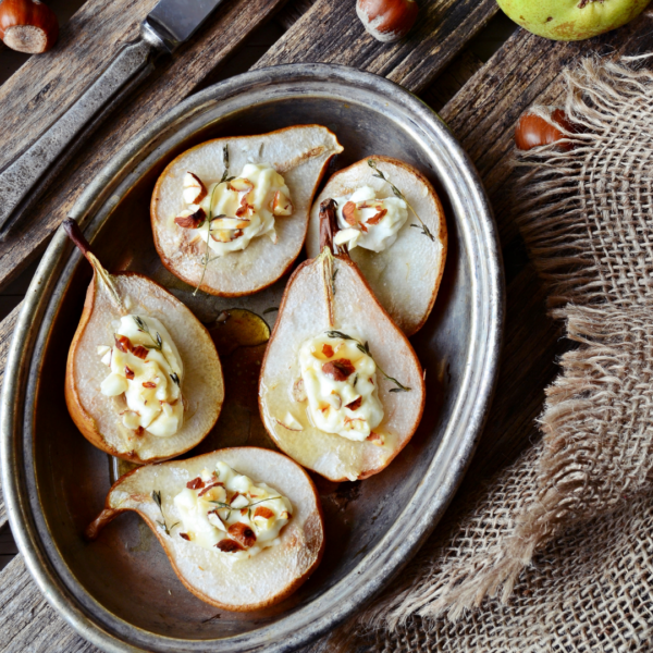 Gorgonzola Stuffed Pears