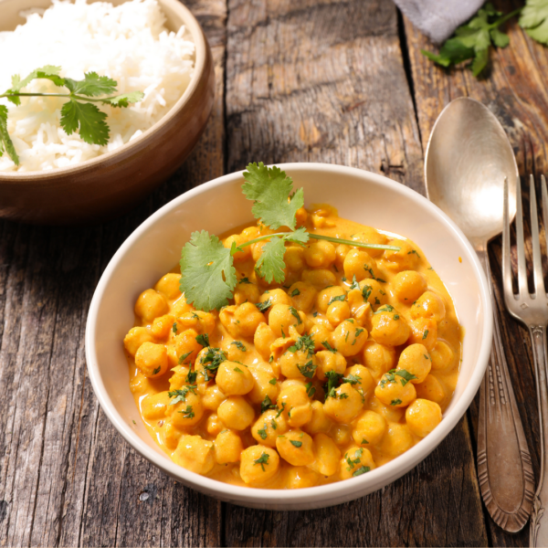 Curried Chickpeas in Coconut Milk