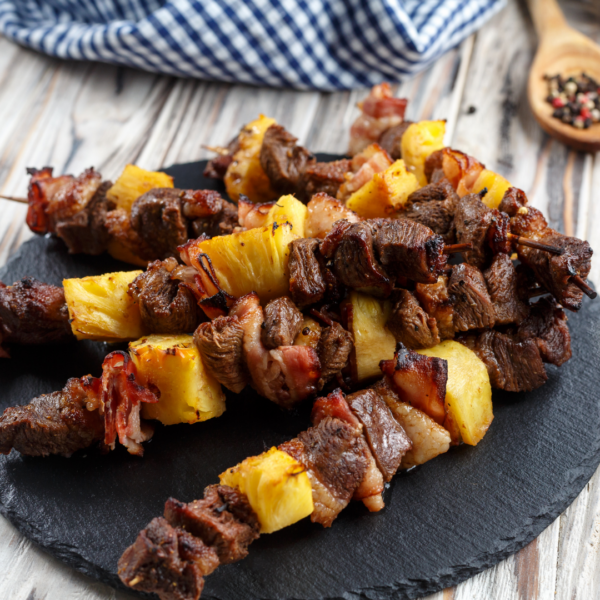 Teriyaki Pineapple Beef Skewers