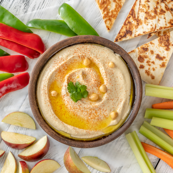 Spicy Roasted Garlic Hummus