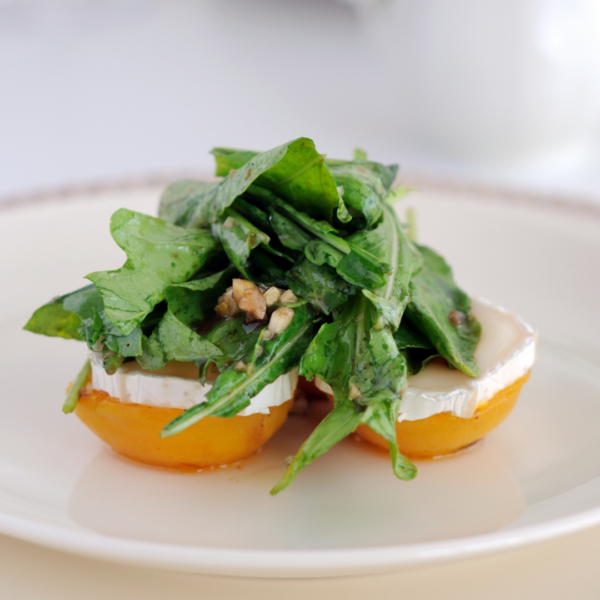 Grilled Apricots with Chevre and Honey